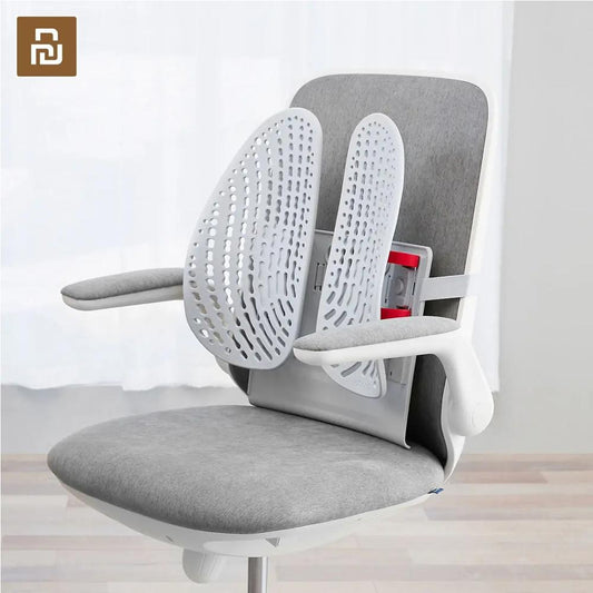 Cojín o esterilla lumbar con rejilla para fácil y agradable ventilación .