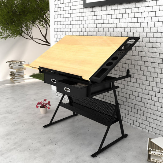 Mesa inclinable y taburete Modelo "Artista"