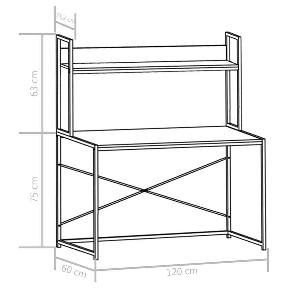 Mesa con estantería Modelo "Mallorca"